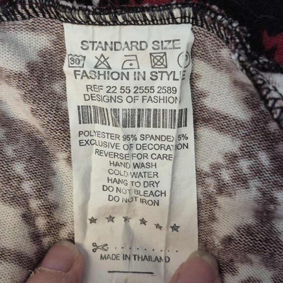 🍄 50% OFF - Scandinavian Floral Print Knit Midi Fitted Dress Cream Brown Orange - Picture 15 of 15